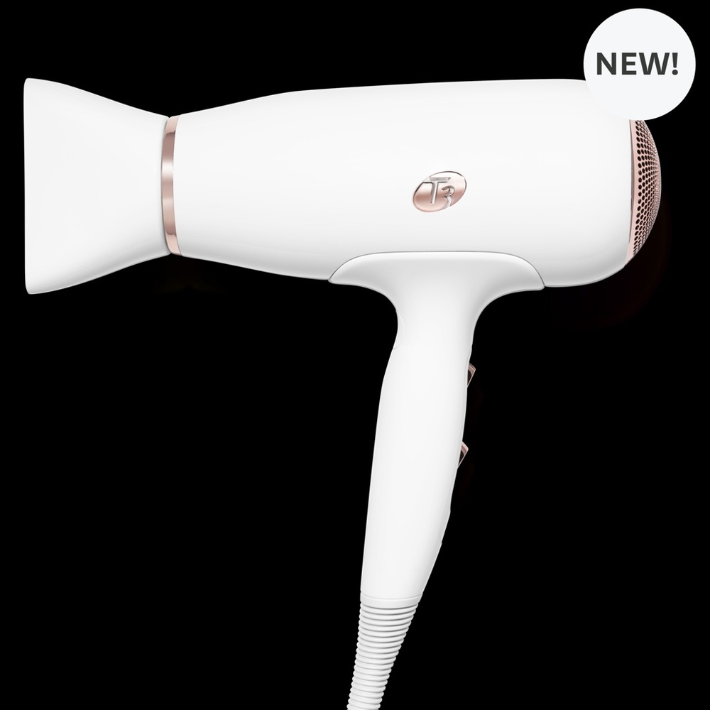 T3 FEATHERWEIGHT 3I - PROFESSIONAL IONIC HAIR DRYE - RAPID DRYING - WHITE